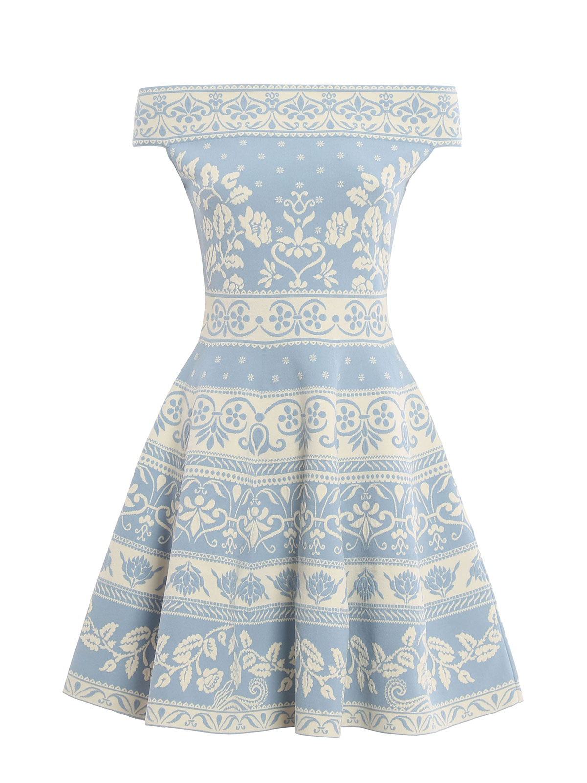 ワンピース Alexander McQueen Dresses Alexander Mcqueen Jacquard off-shoulder dress | 461076Q1ROG4993