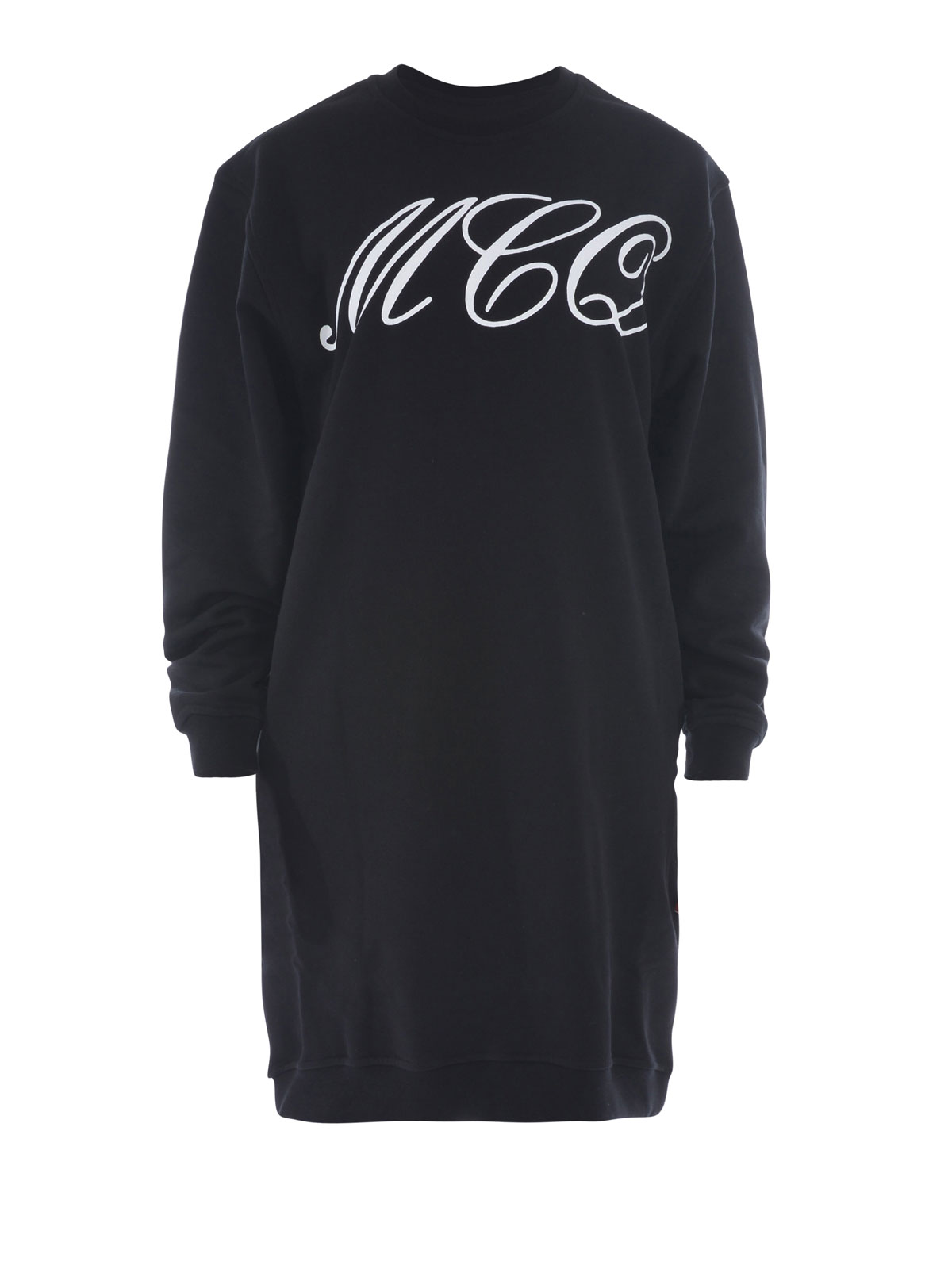 Alexander Mcqueen LOGO PRINT SWEATSHIRT-STYLE DRESS|379194RHH251000