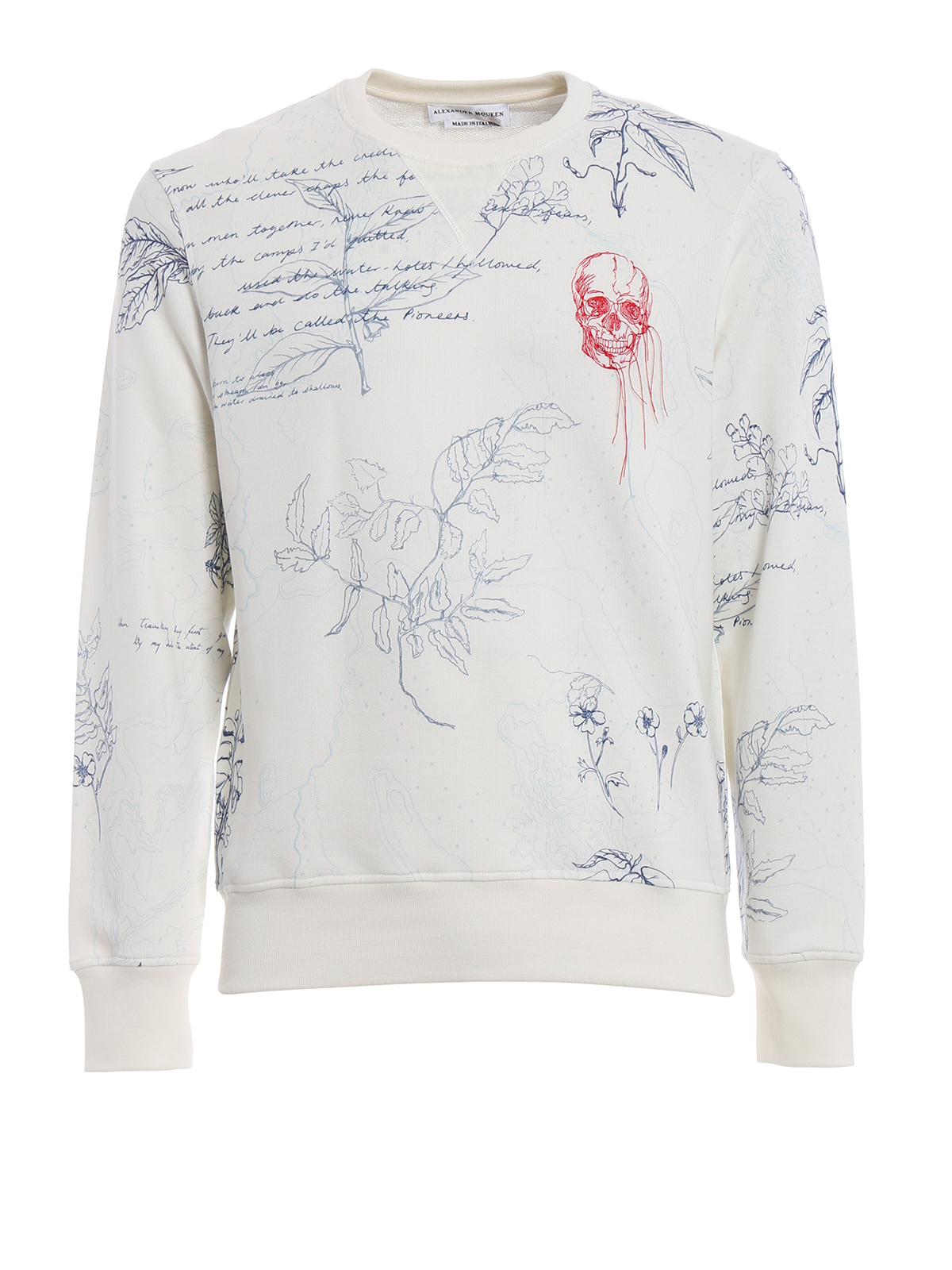 Alexander mcqueen cheap skull sweatshirt