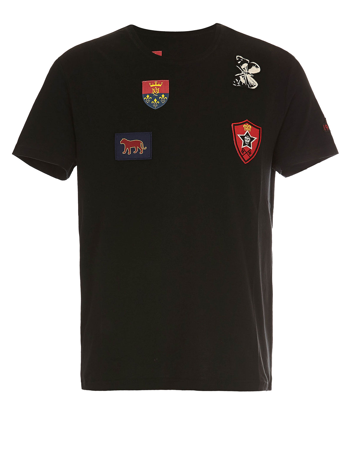 Tシャツ・カットソー ALEXANDER MCQUEEN Contrast band t-shirt Black  794636QXAAN Men's Oversized McQueen T-Shirt in Black | Alexander McQueen US