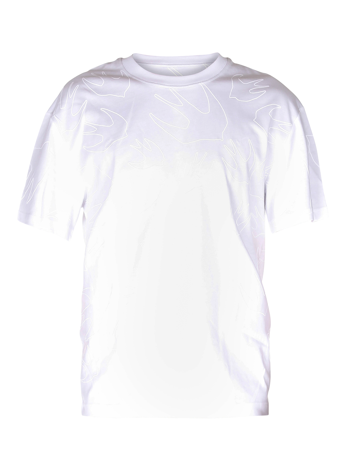 【ALEXANDER MCQUEEN】White cotton t-shirt Tシャツ Men's McQueen-T-Shirt in White | Alexander McQueen US