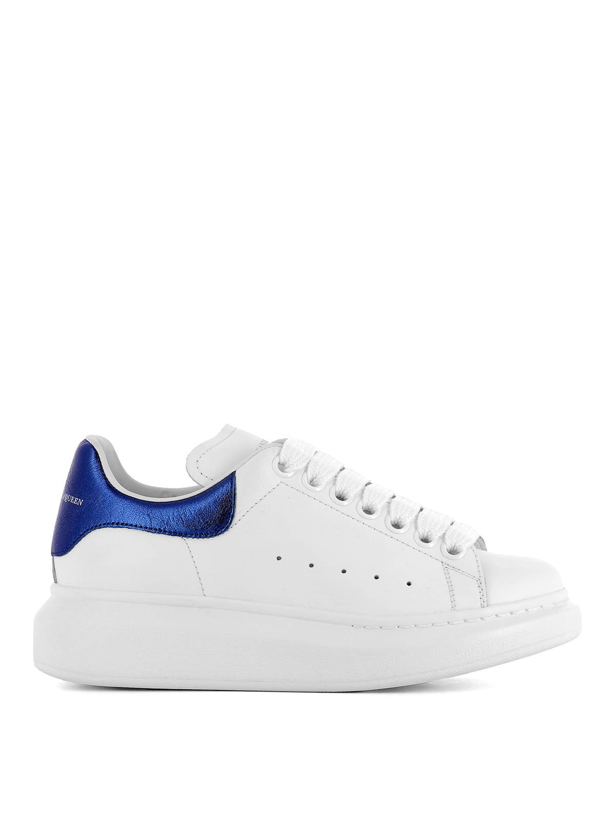 Trainers Alexander Mcqueen Blue detail leather sneakers 462214WHFBU9086