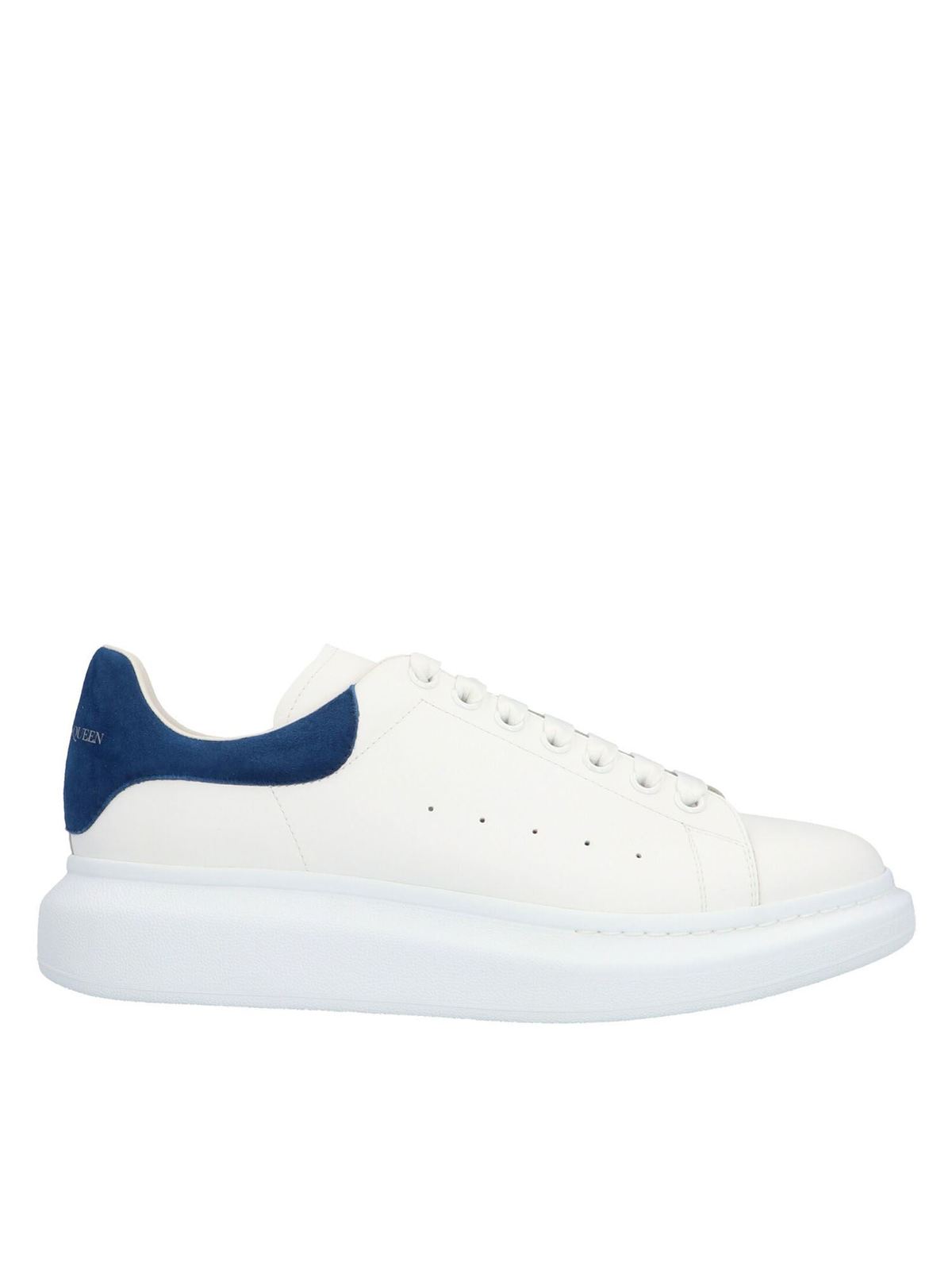 Alexander Mcqueen Oversize Sneakers In White And Blue In Blanco