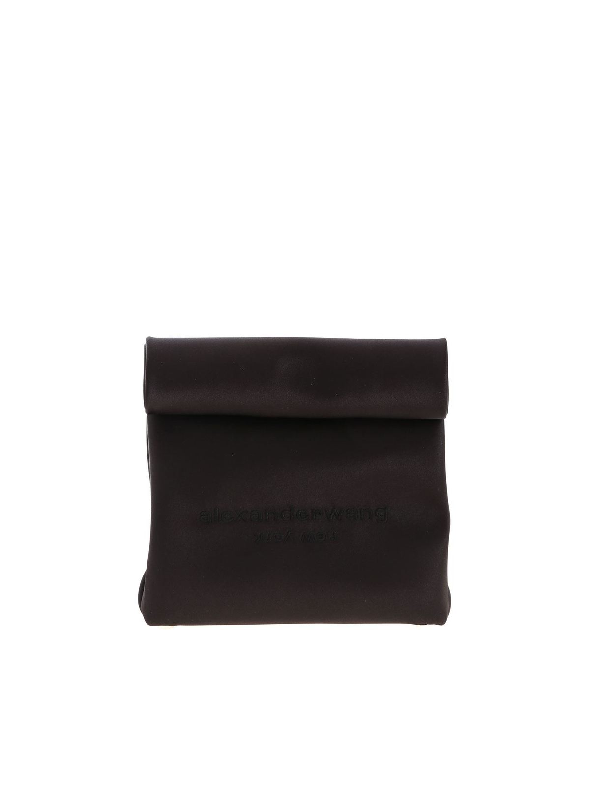 Alexander Wang Lunch Bag Patent Leather Clutch in White