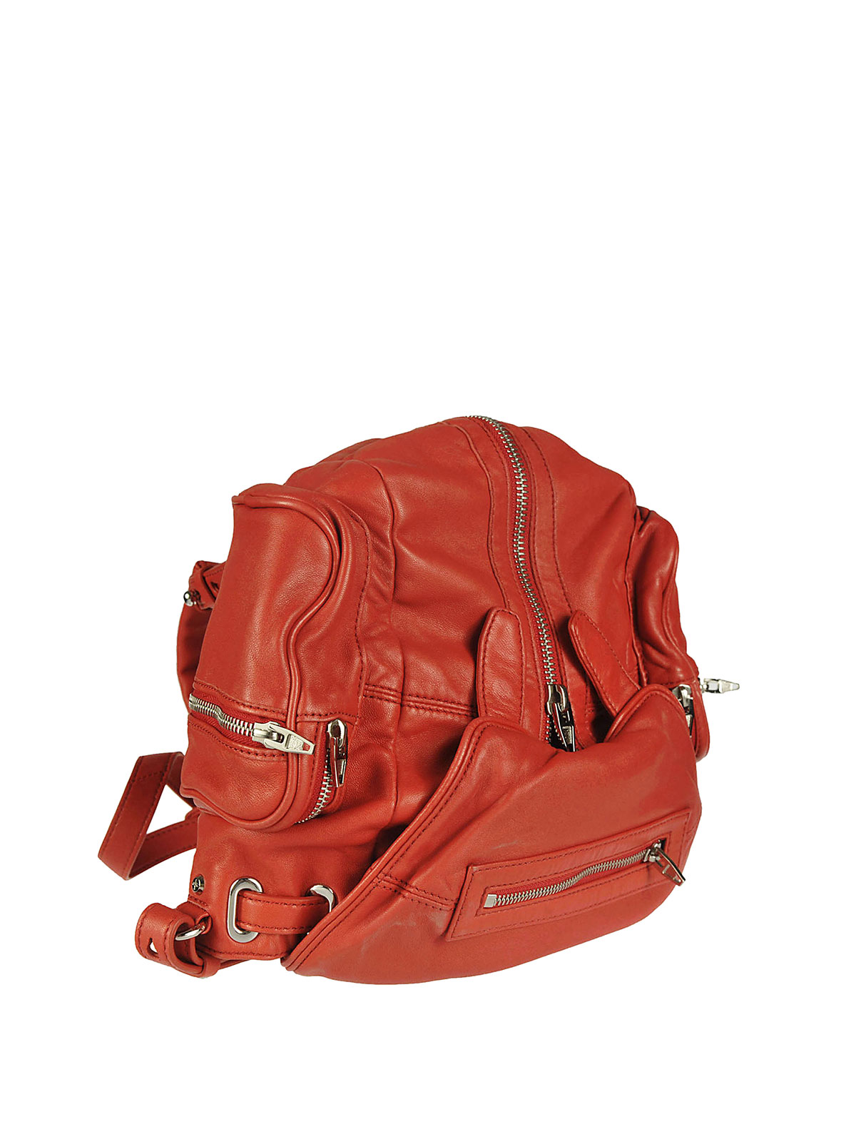 Alexander Wang MINI MARTI LEATHER BACKPACK - レッド|20B0123601