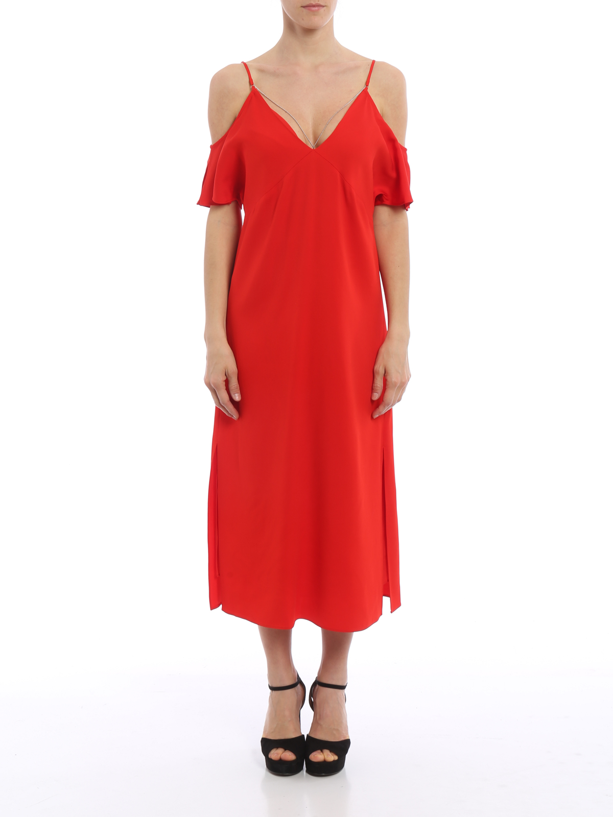 Alexander Wang Off the shoulder dress - Orange|403420S17624