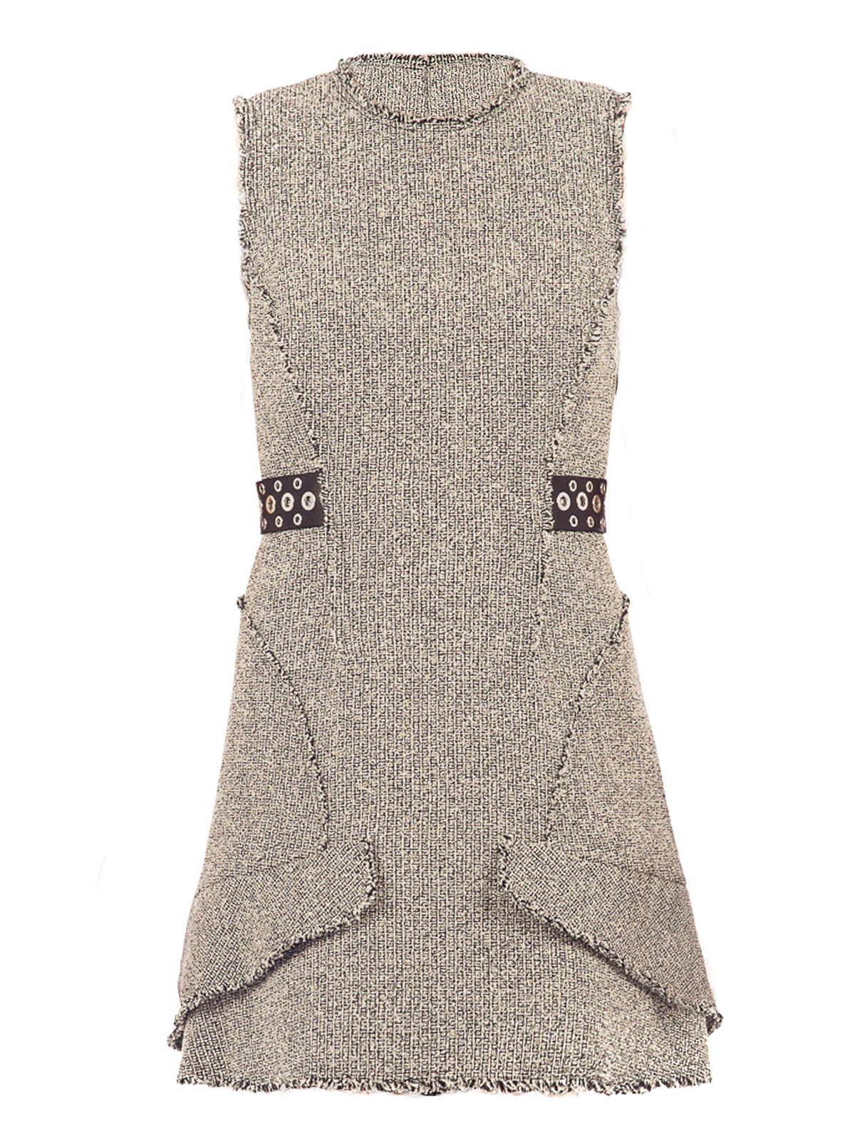 alexander wang tweed mini dress Alexander Wang Sleeveless fitted A-line dress