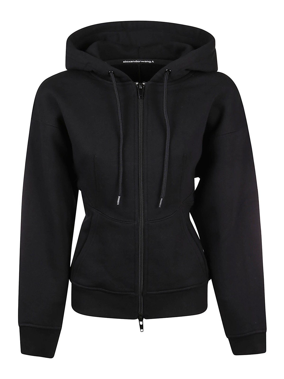 Alexander Wang Cotton slim-waist sweatshirt - Black Alexander Wang Cotton slim-waist sweatshirt - Black