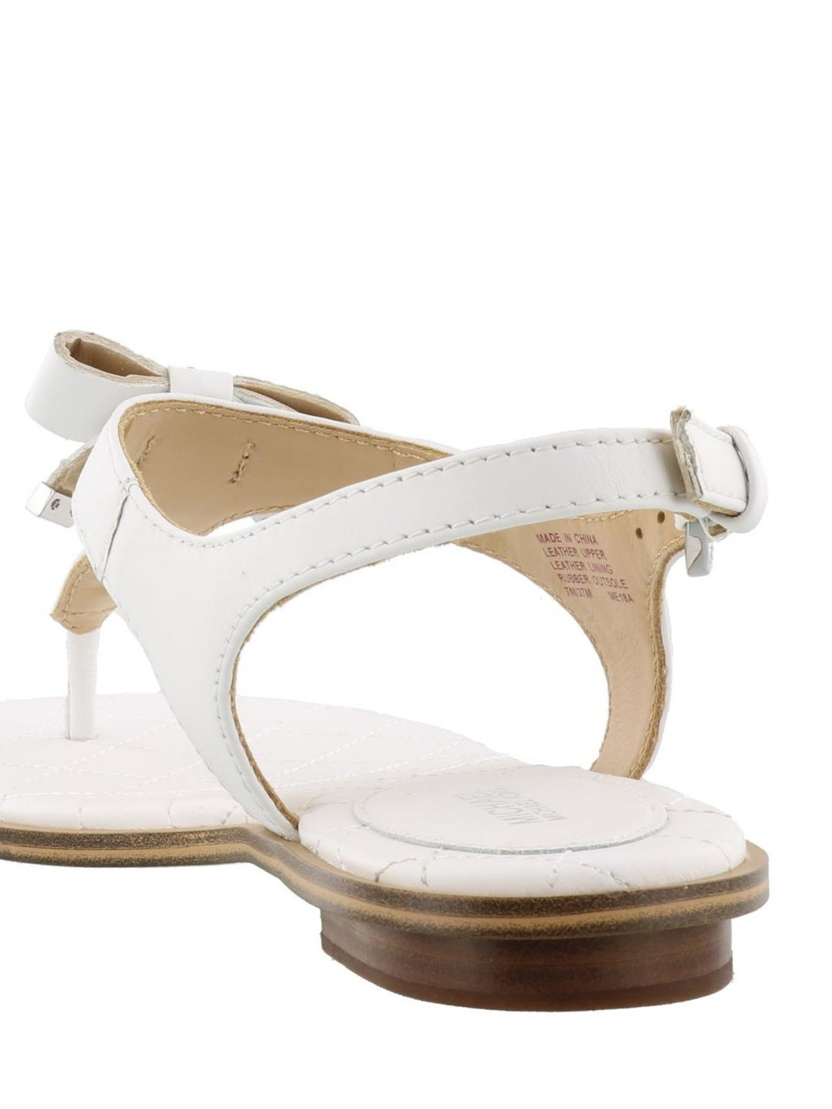 Optic white Jules Mid leather sandals  Lacroix espace boutique inc