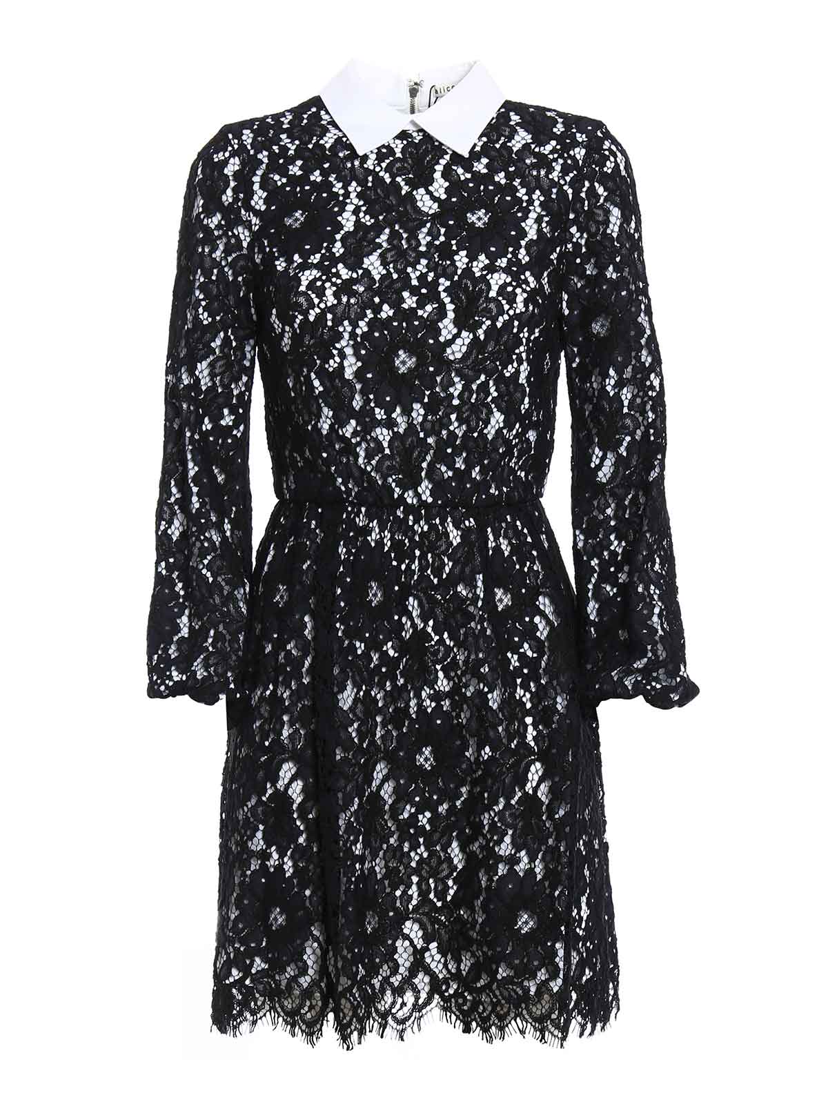 knee length dresses for ladies Agent Provocateur White Satin Negligee Slip Dress with Black Floral La –  PauméLosAngeles main image 1