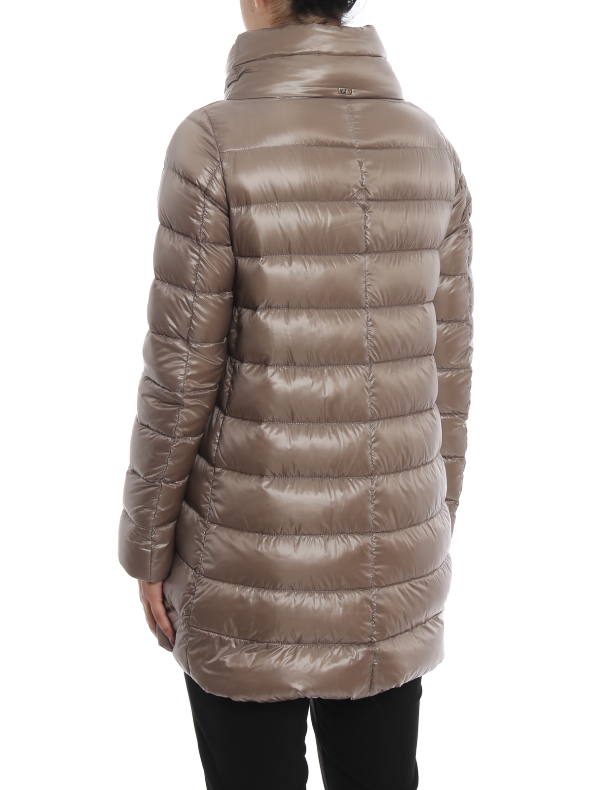 Shop Herno Amelia Ultralight Down Coat In Taupe