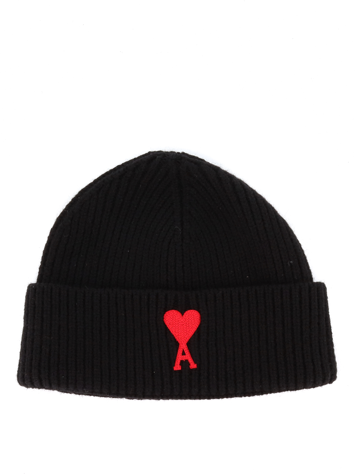 ニットキャップ Ami Paris - ビーニー帽 - 黒 - H20FK651018001