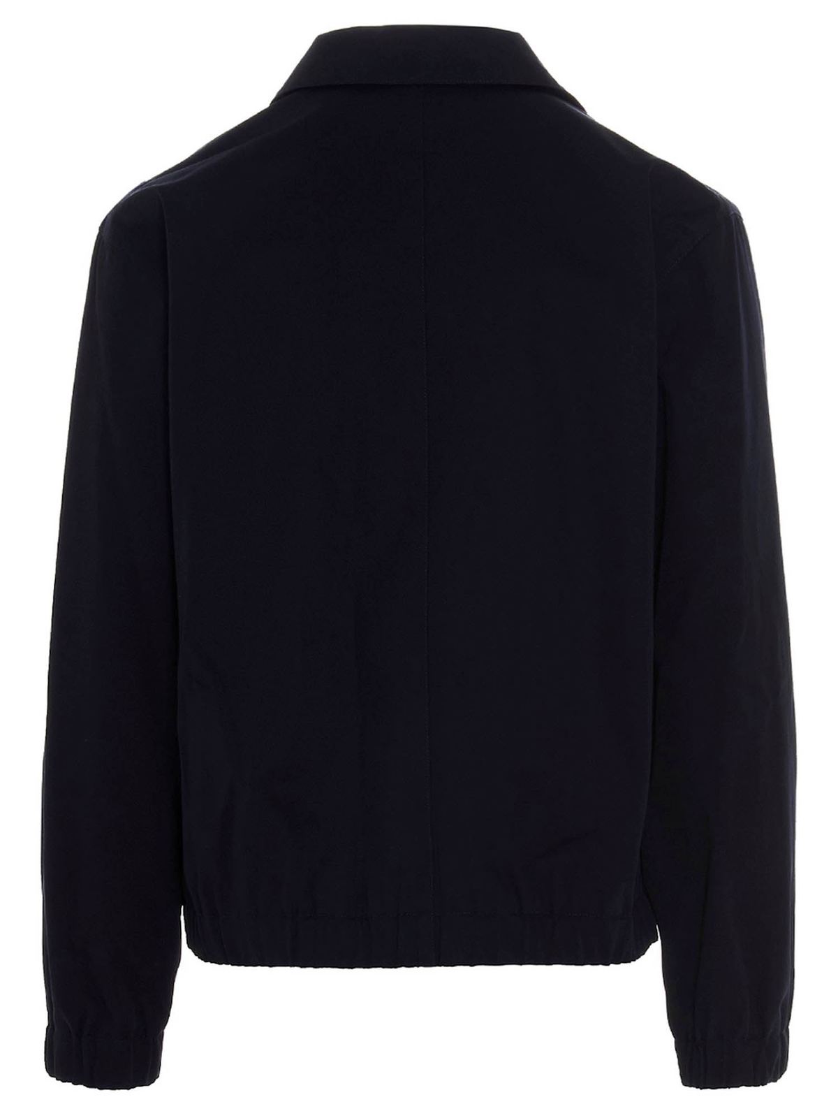 Ami Paris Ami de Coeur zipped jacket in blue|E21HOW013288410
