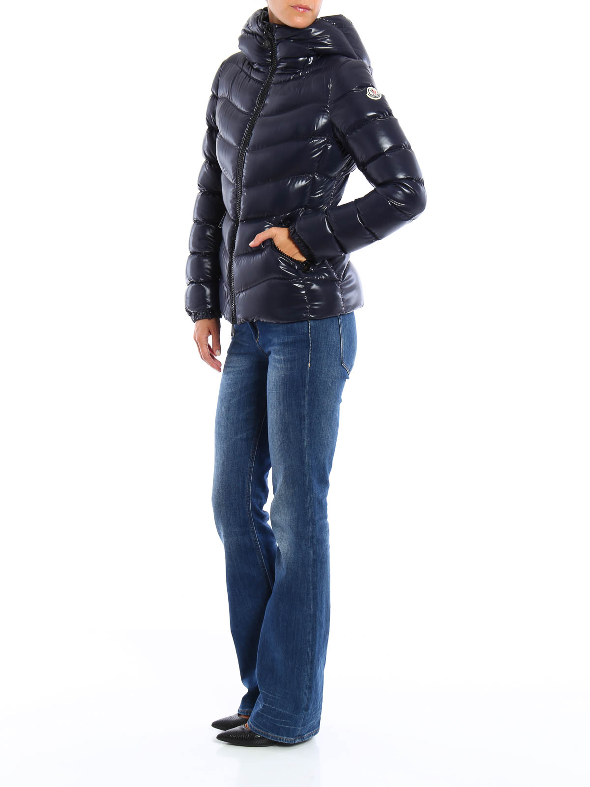 Moncler Anthia hooded down jacket - Blue | B2093468410568950742