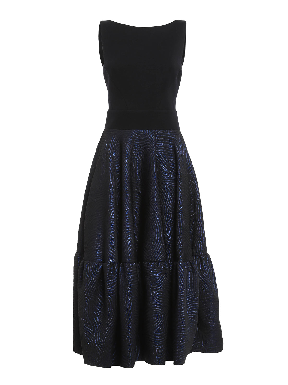 Antonio Berardi Embossed skirt maxi dress - Dark Blue|BPF453A456