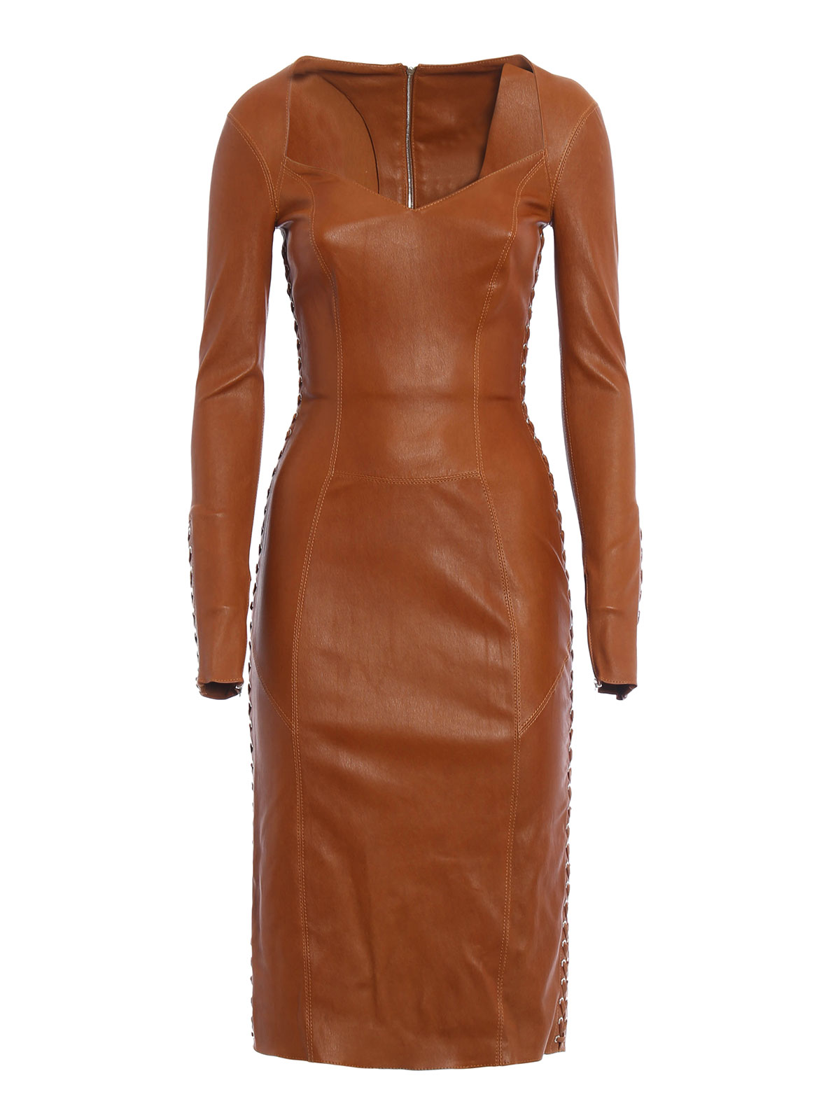Appss Leather dress - Light Brown - Women|D2521CAM | thebs.com