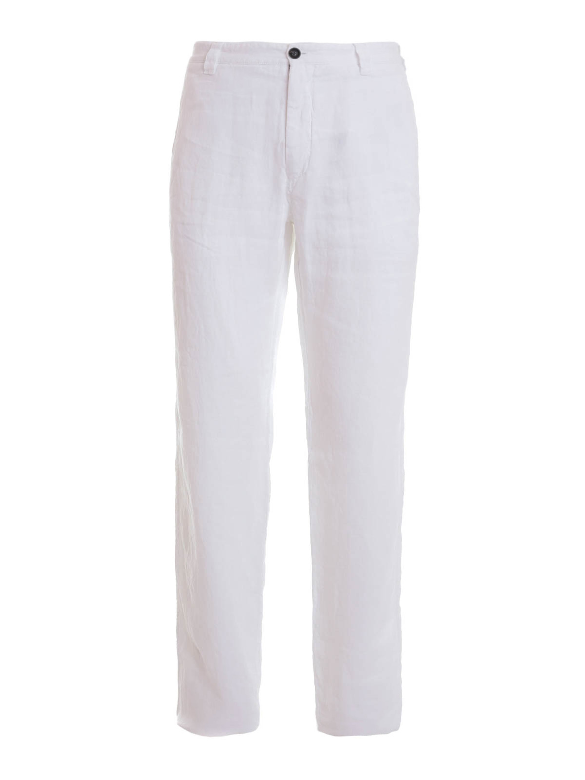 Armani Collezioni Linen trousers - White - Men|TCP90STCS35100