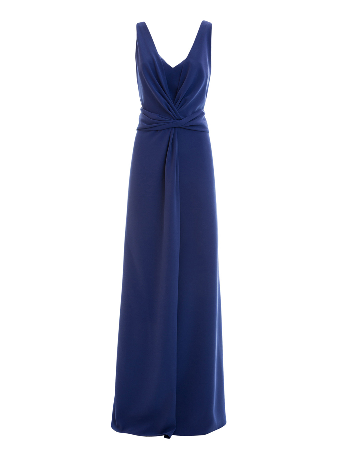 Armani Collezioni Draped long dress - Blue