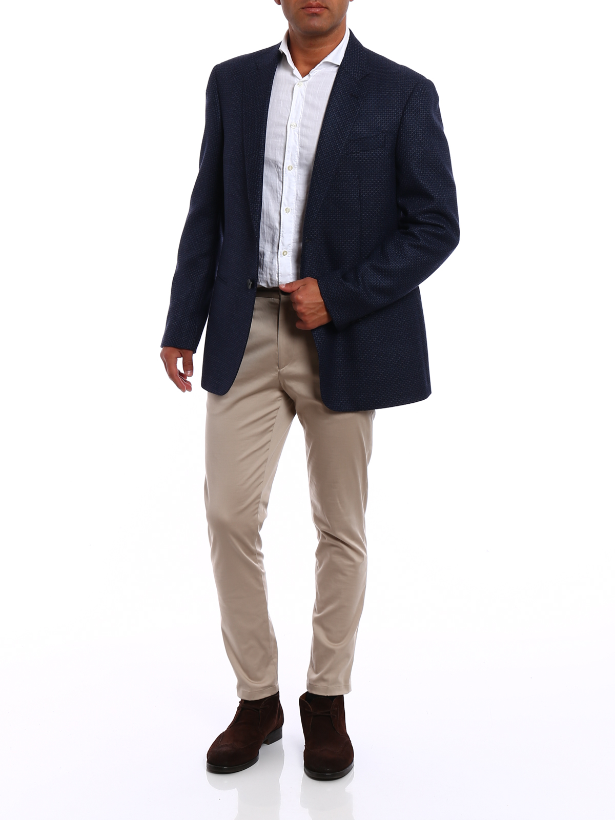 Armani collezioni wool blazer hotsell