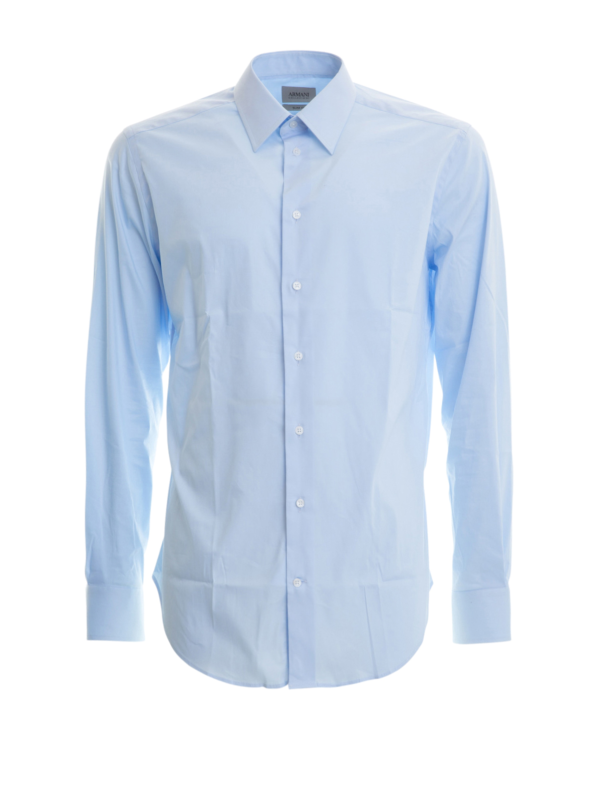 Collezioni - Camisa Azul Claro Para Hombre -