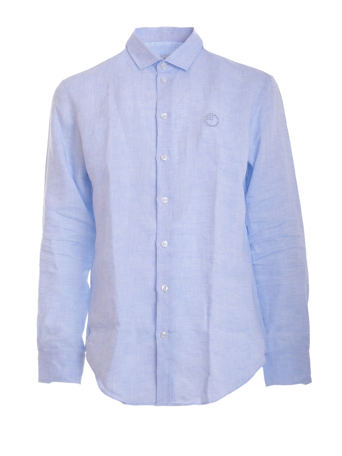 Shirts Armani Collezioni Linen shirt TCSMDLTC0F4700 thebs