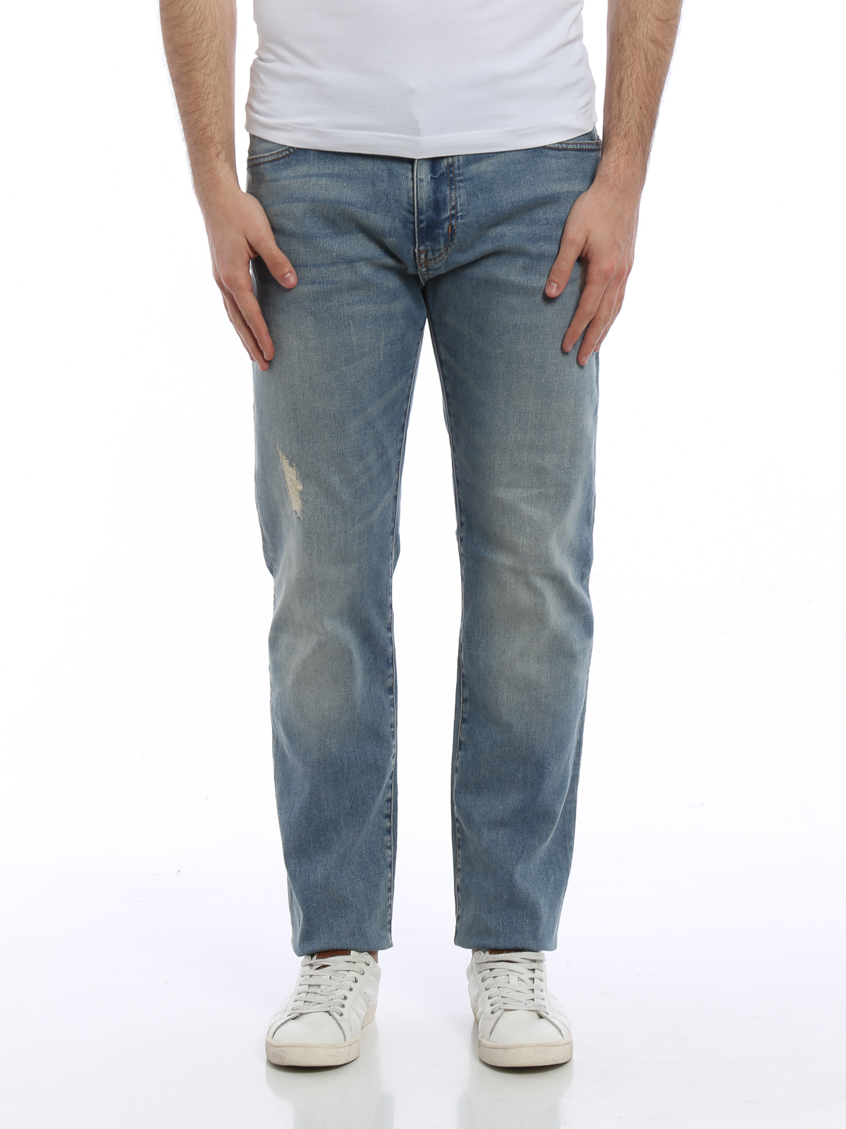 Straight jeans Jeans - J45 distressed jeans - 3Y6J456DBMZ1500
