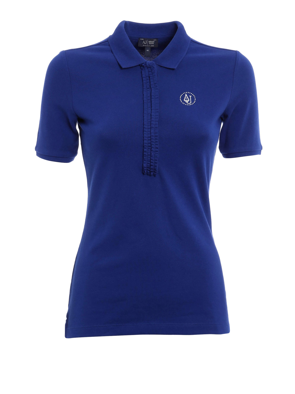 New Armani Jeans 2024 Royal Blue Polo Shirt