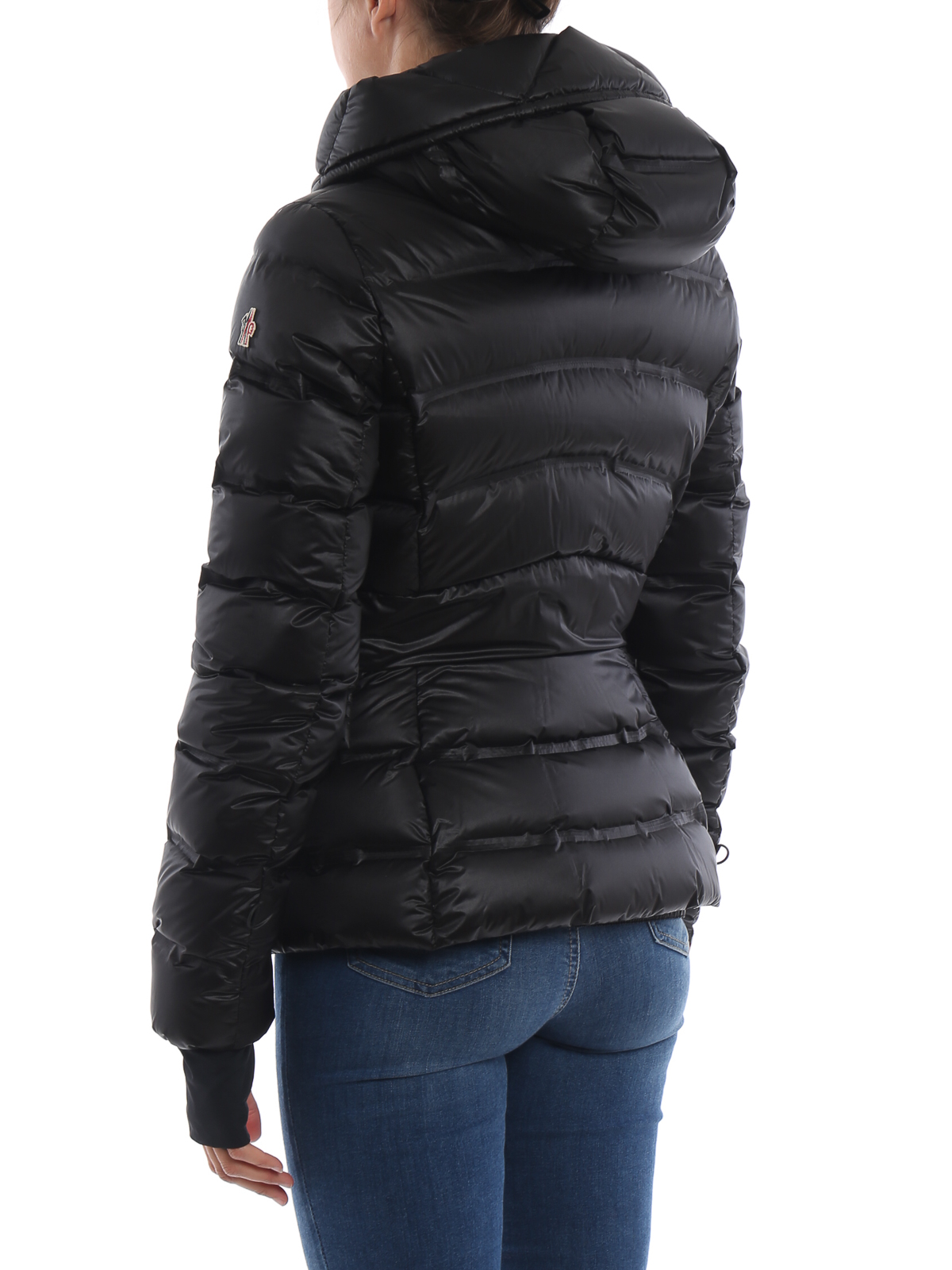 Padded jackets Moncler Grenoble Armotech black hooded puffer jacket D2098453413553071999