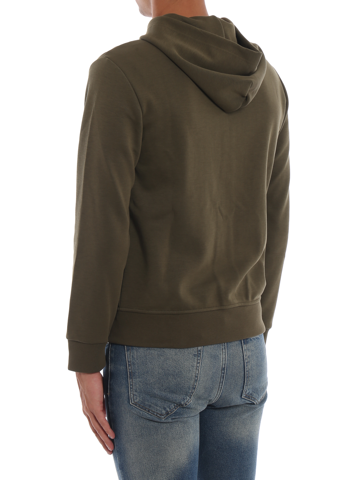 Polo Ralph Lauren Army green classic cotton blend zip hoodie Polo Ralph Lauren Army green classic cotton blend zip hoodie