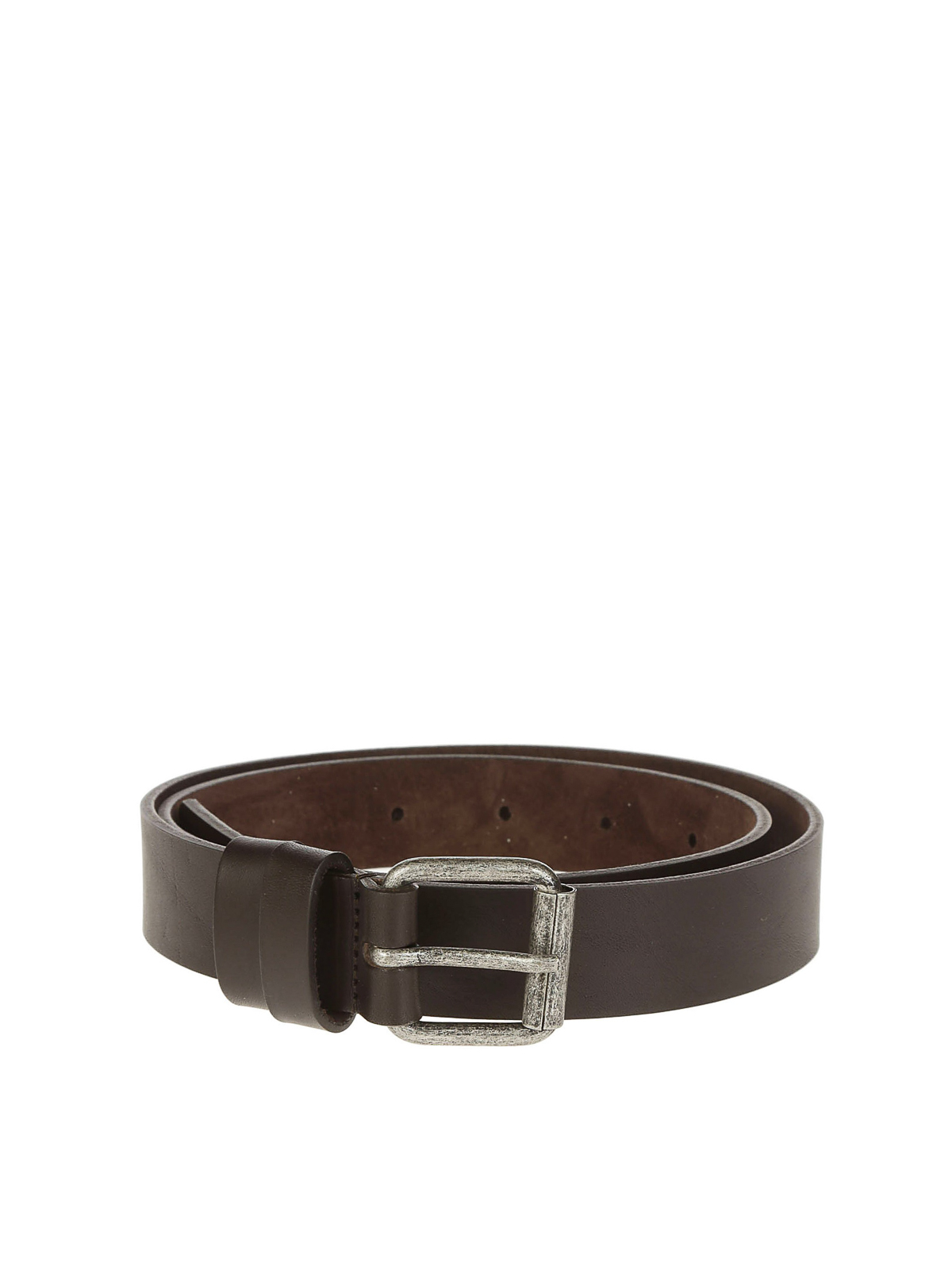 Aspesi Leather Belt In Brown
