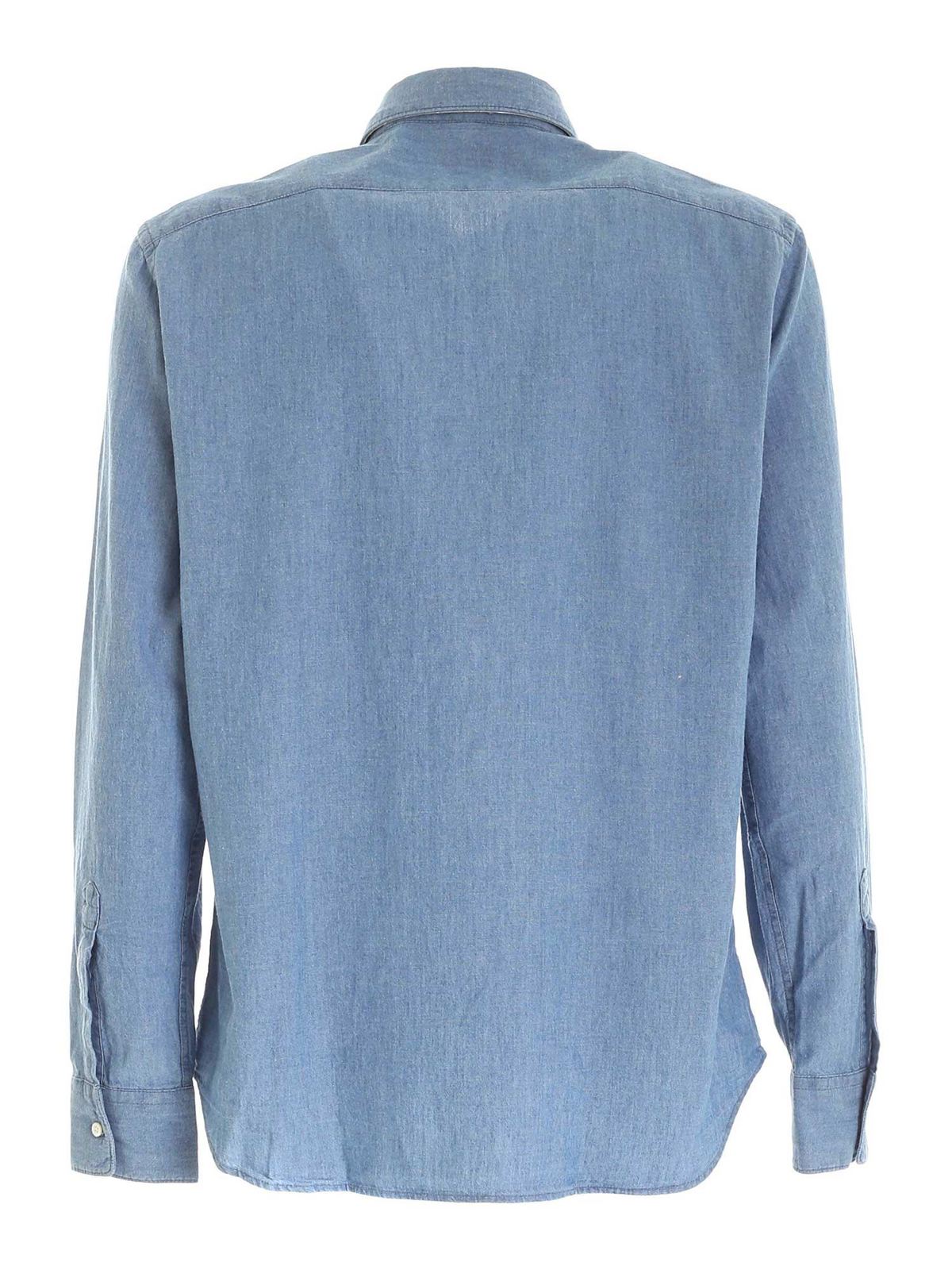 Shop Aspesi Camisa - Sedici In Light Blue