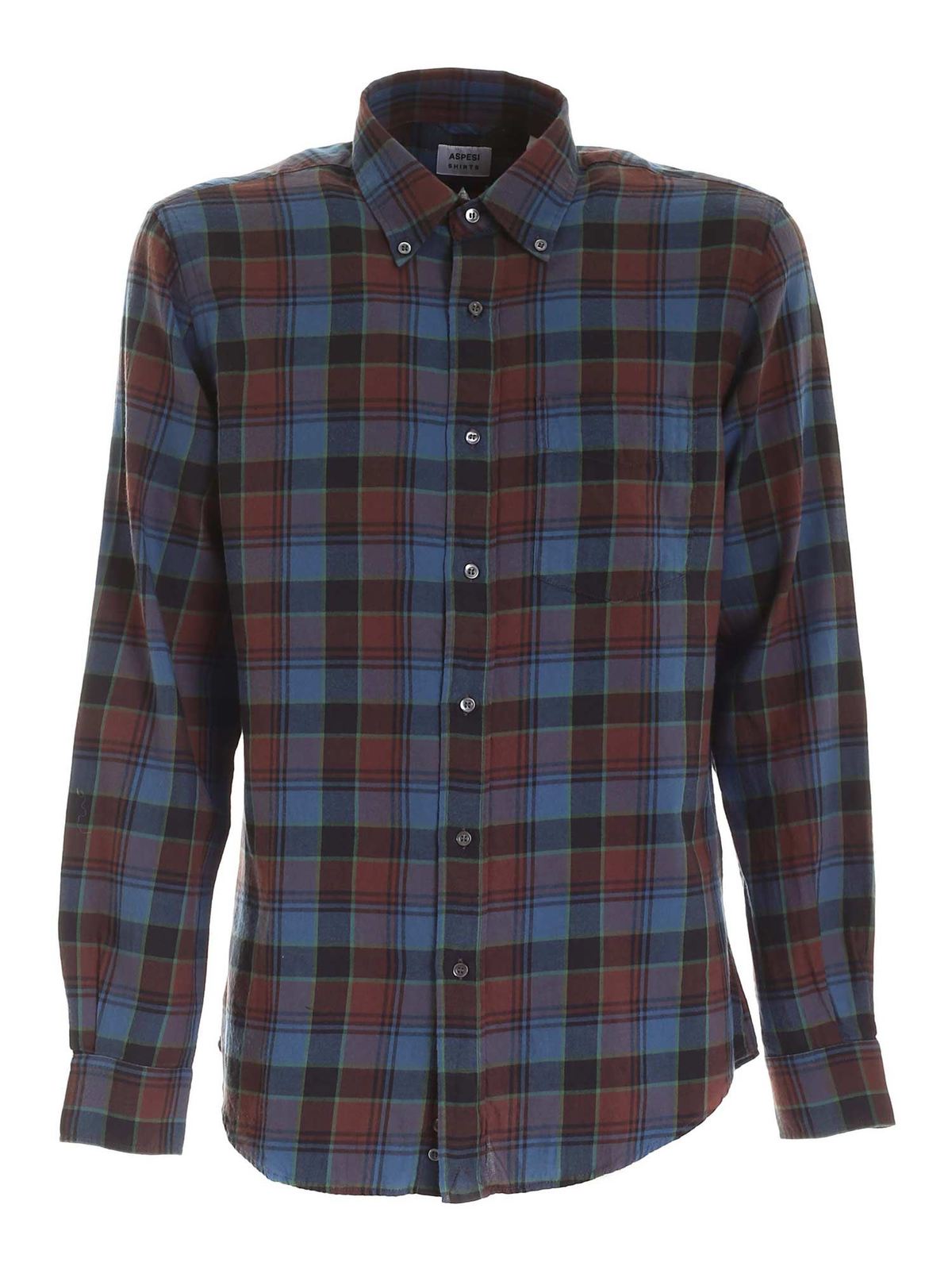Aspesi Shirt Collo Button Down Aspesi Camicia Button Down Robert