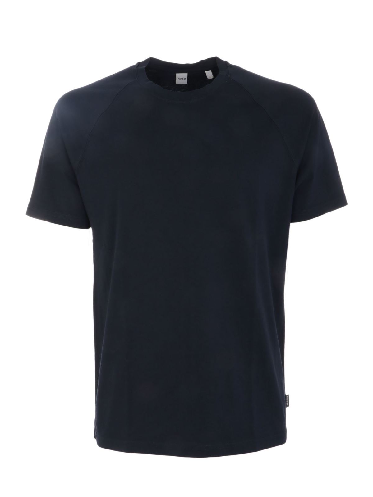 Aspesi Plain Colour Blue T-shirt
