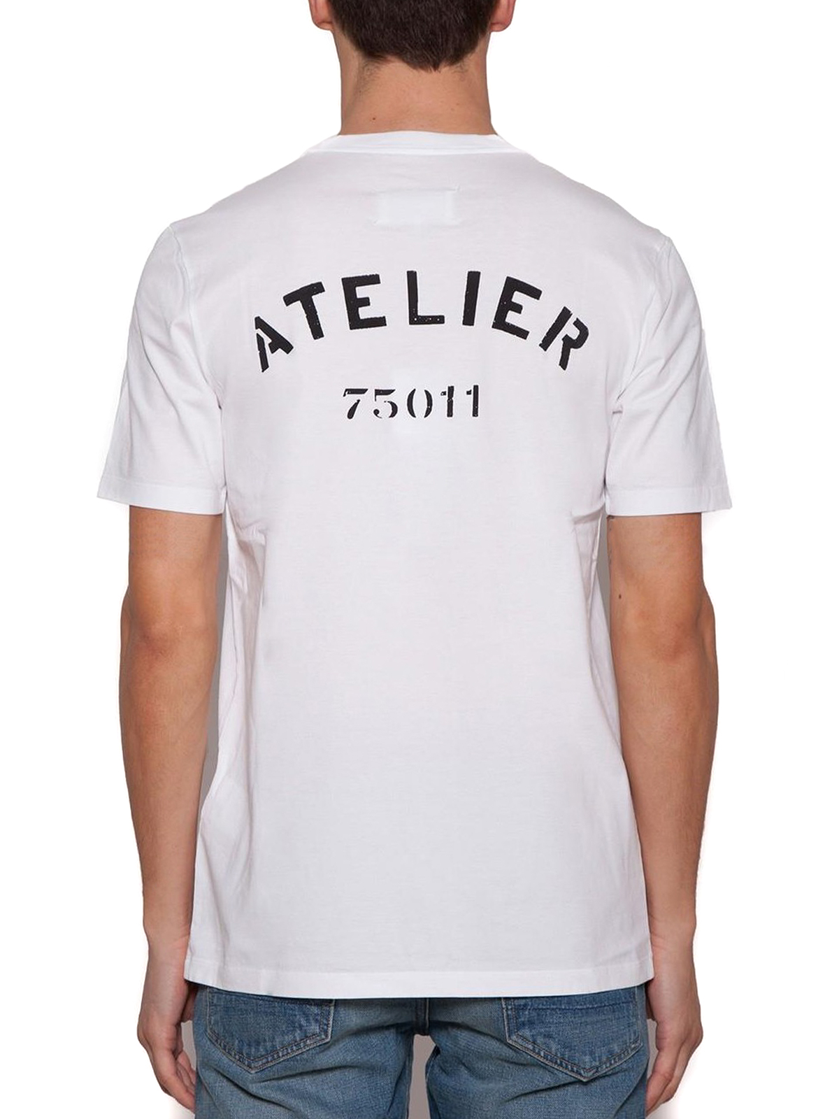 T-shirts Maison Margiela - Atelier print white T-shirt - S30GC0639S22816100