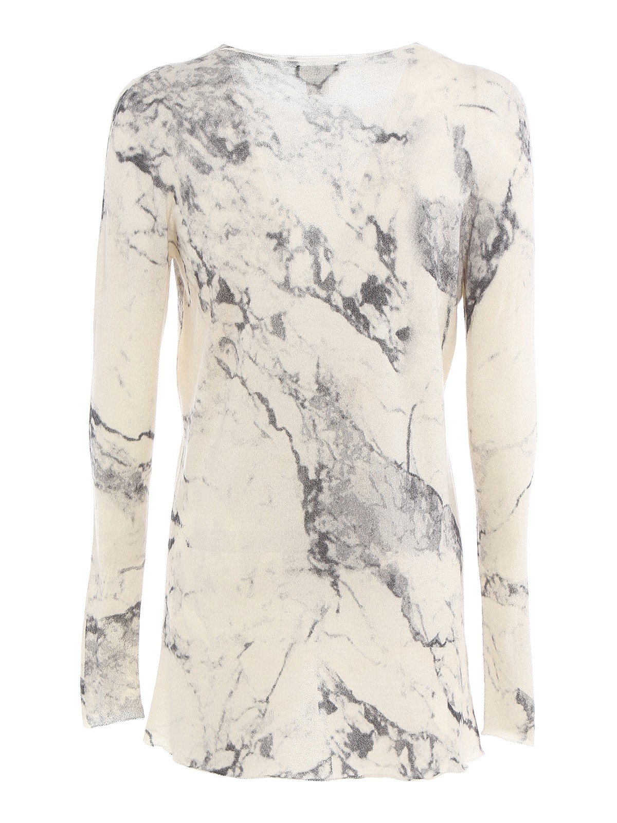 T-shirts Avant Toi - Marble effect T-shirt - 220U2200ECSSVHV00062