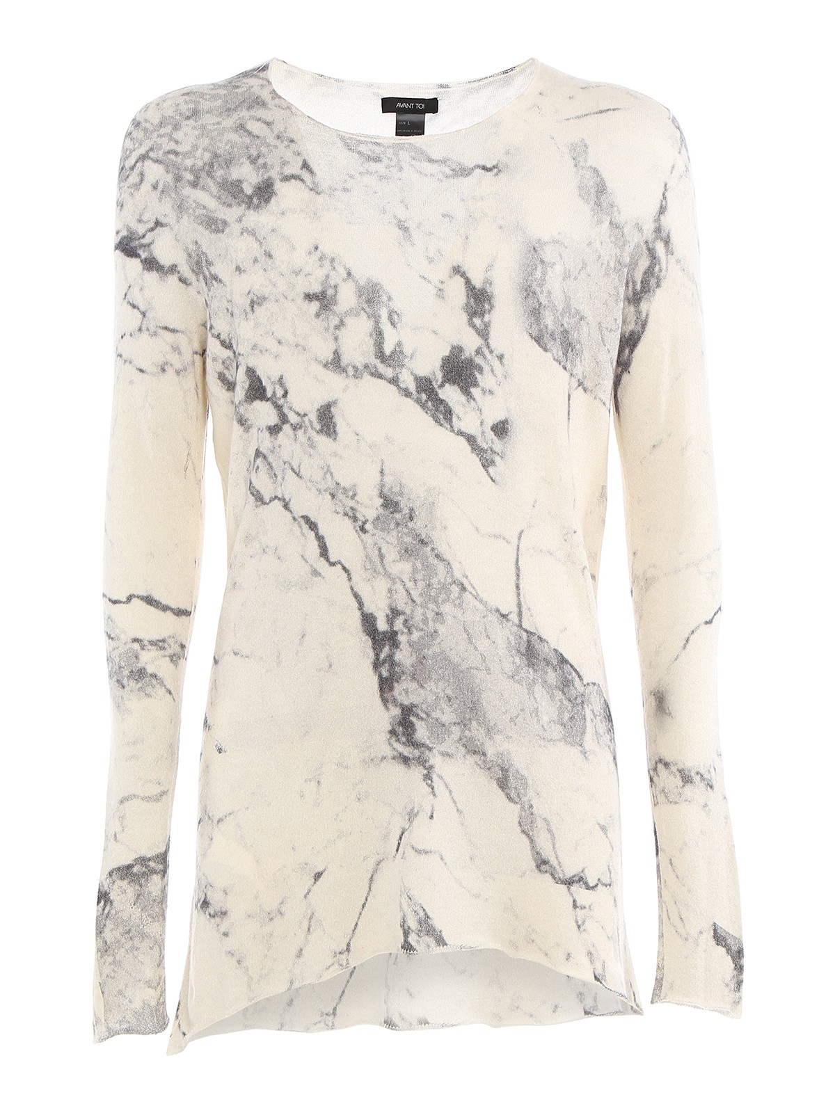 T-shirts Avant Toi - Marble effect T-shirt - 220U2200ECSSVHV00062