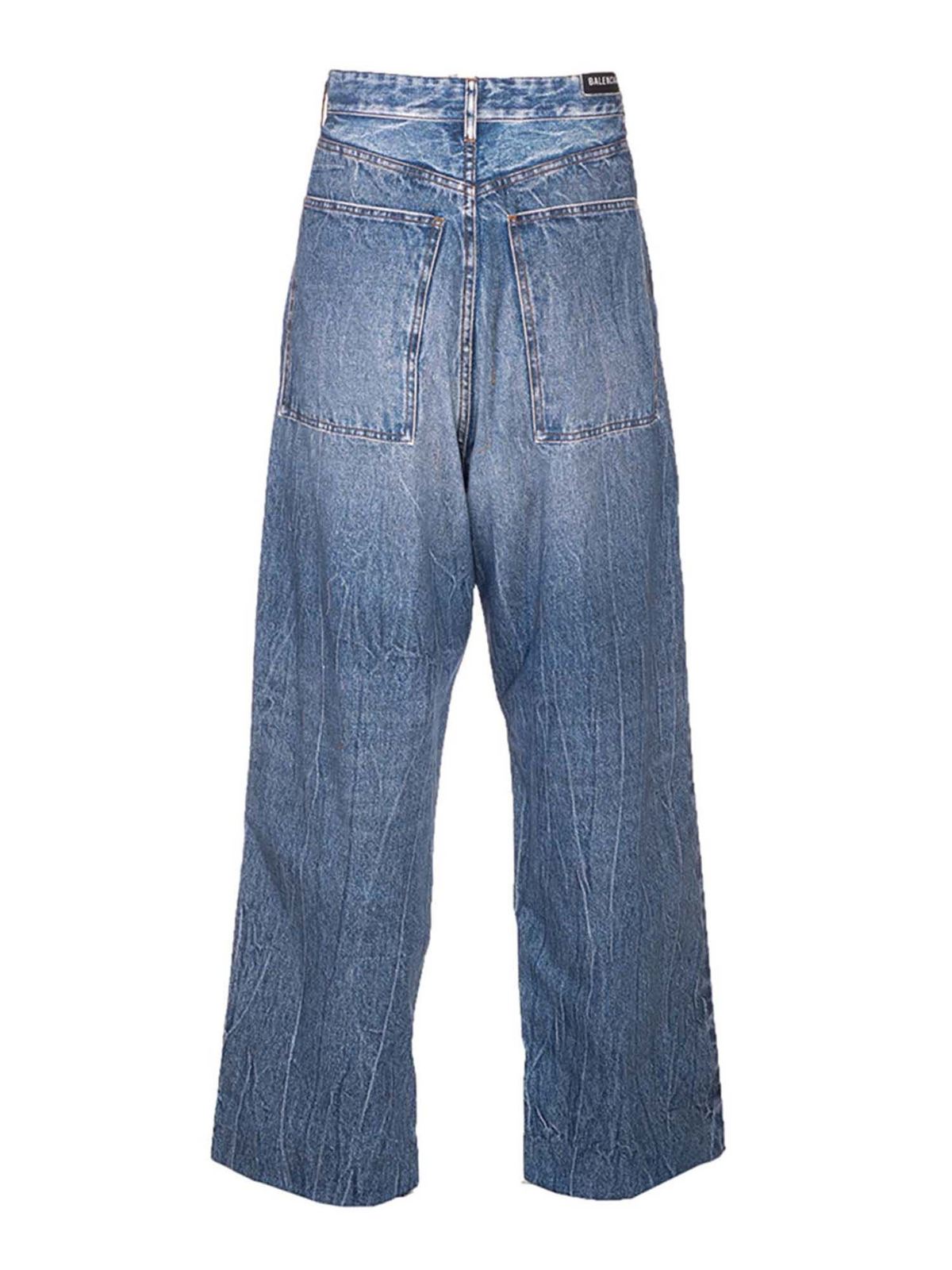 Balenciaga Baggy Trompe L'oeil jeans - Light Wash|621588TJW374254