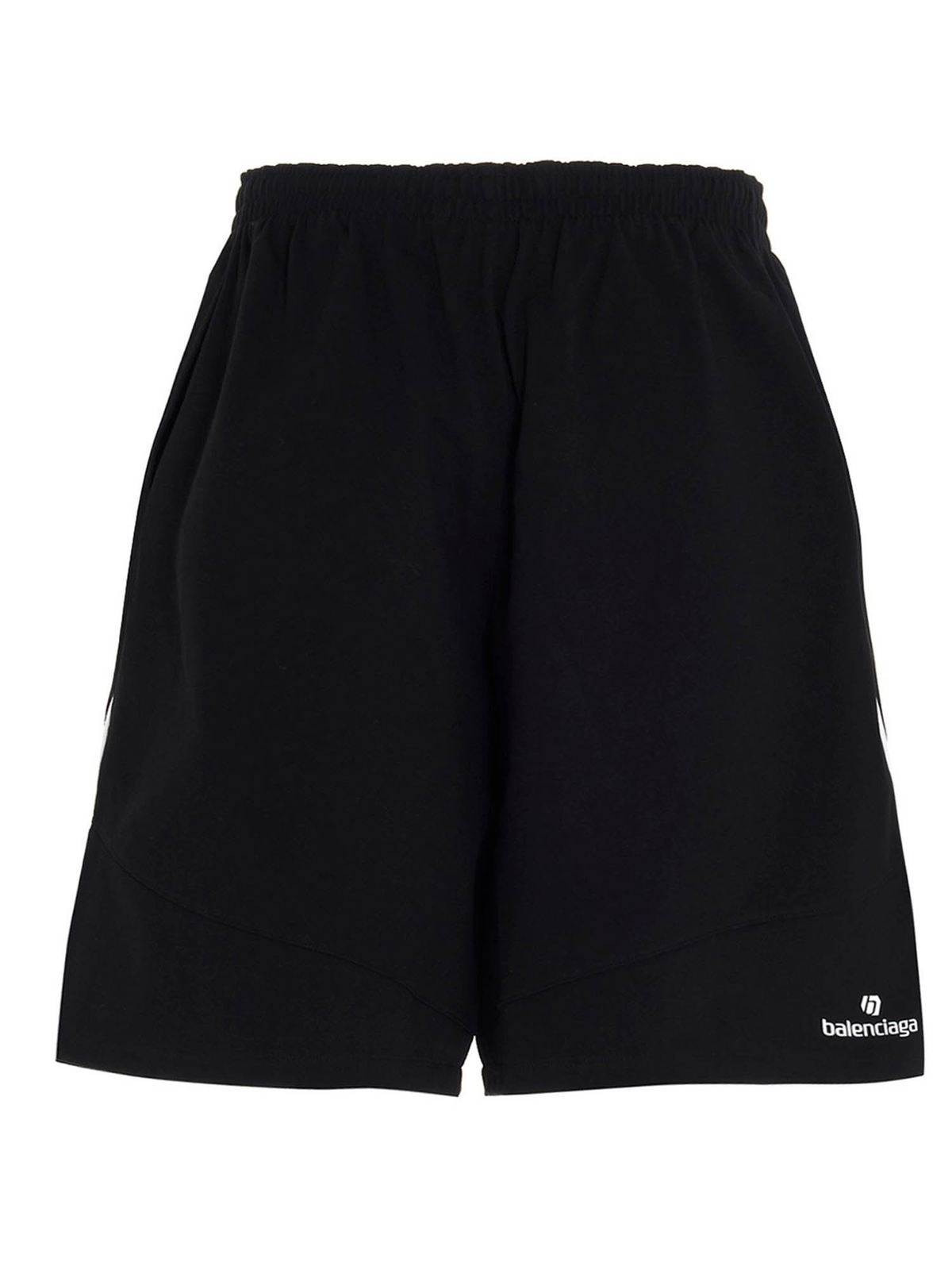 ショートパンツ BALENCIAGA Women Shorts  Burmudas 806684TRVW3 1000 Black Women's Balenciaga Sweat Shorts in Black | Balenciaga US