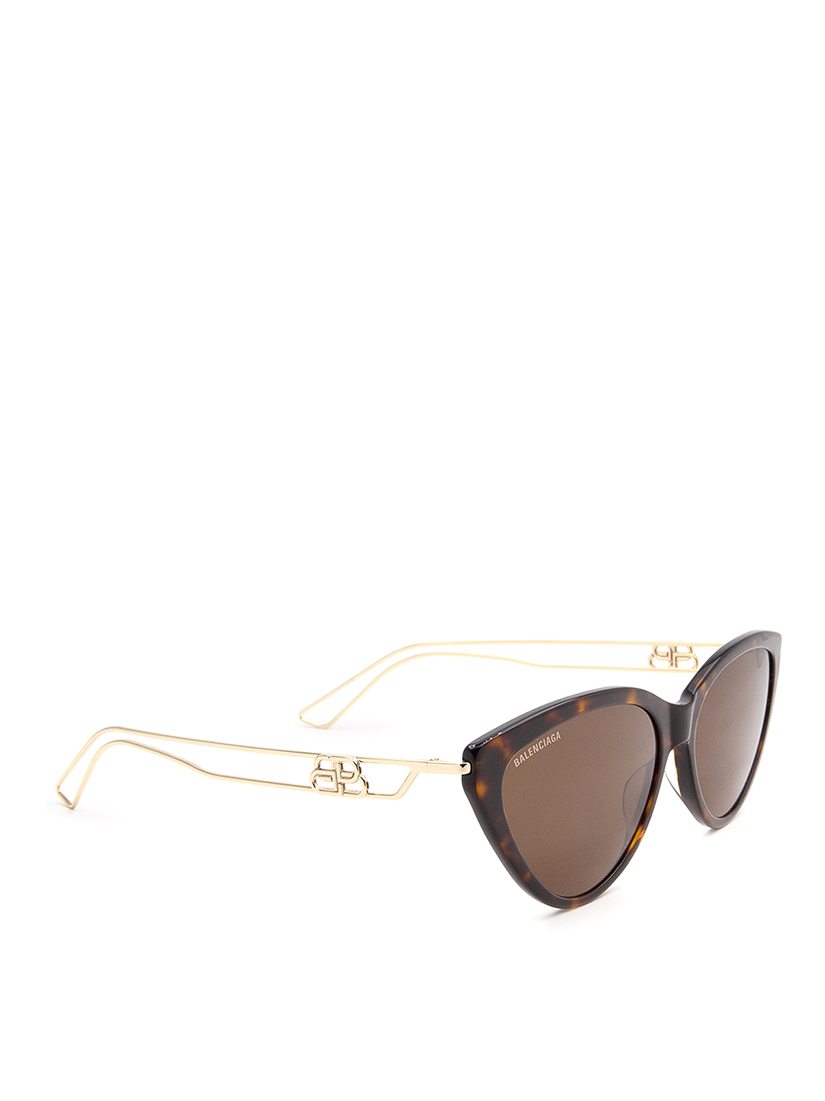 Balenciaga Tortoiseshell cat-eye sunglasses - Brown|BB0052S001 display picture 3