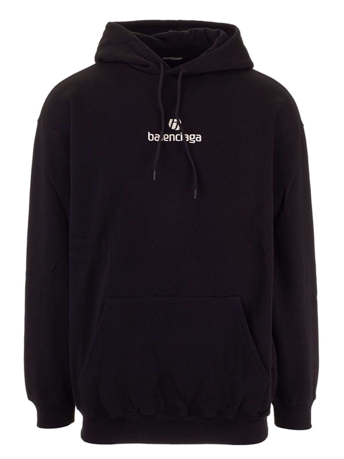 Balenciaga Soccer hoodie in black - Black - Men|570811TJVE11034