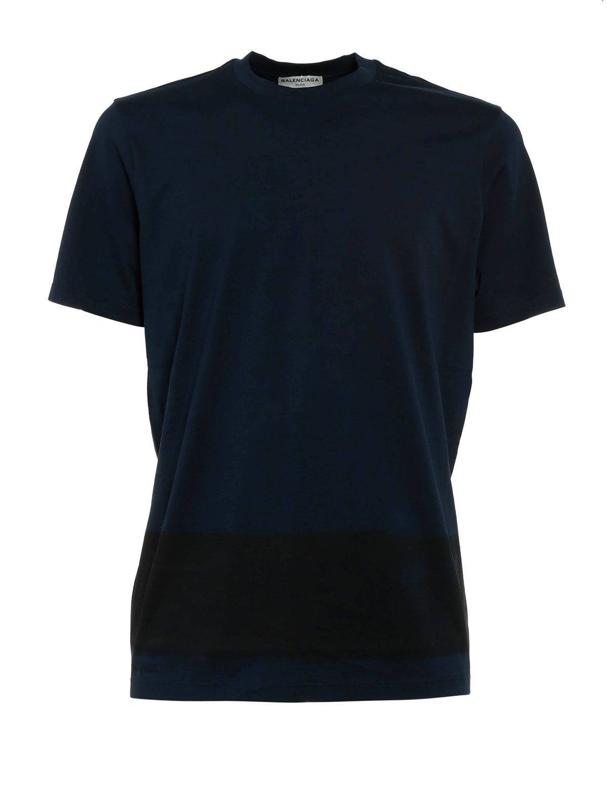 Balenciaga Printed T-shirt - ダークブルー|412677TQK141165