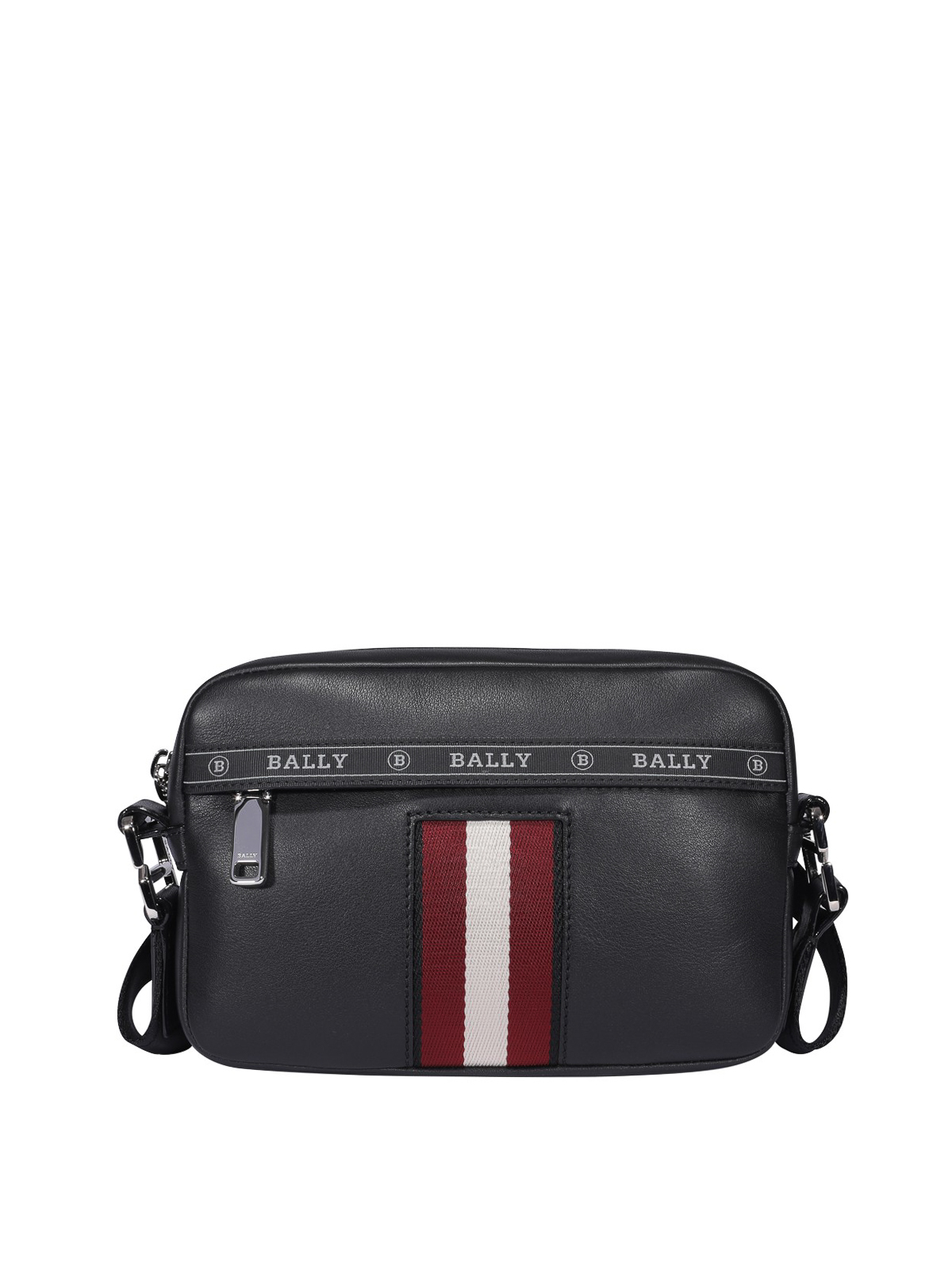Bally B-Logo Monogram Black Crossbody Bag