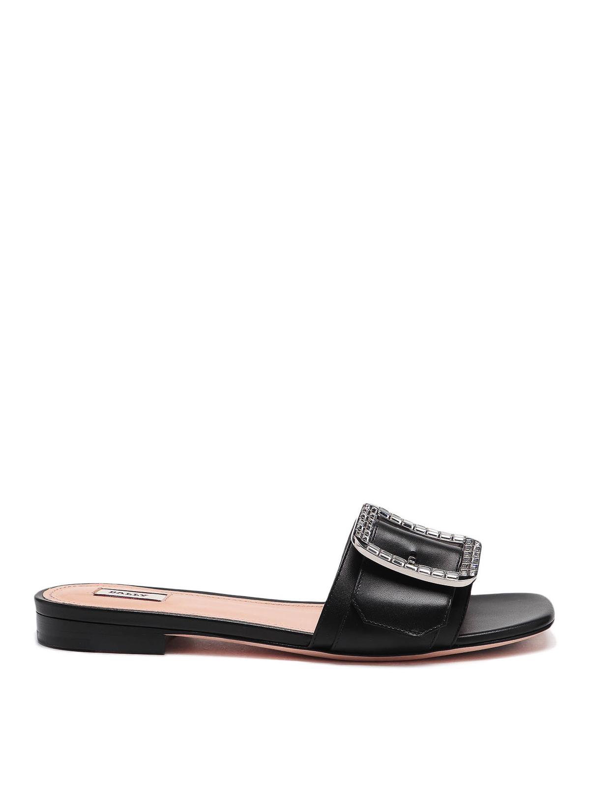 Bally Janna leather slide sandals - Black - Women | 6231183