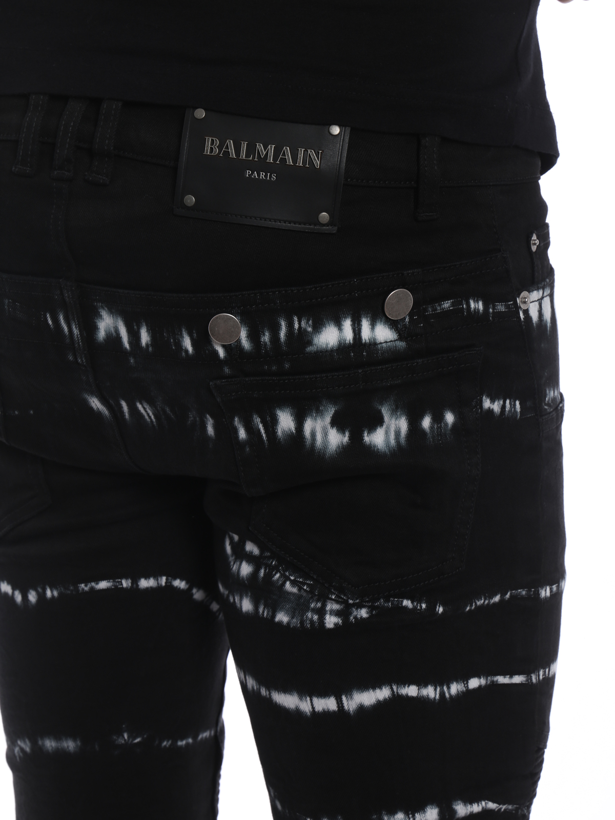 Balmain striped discount jeans men