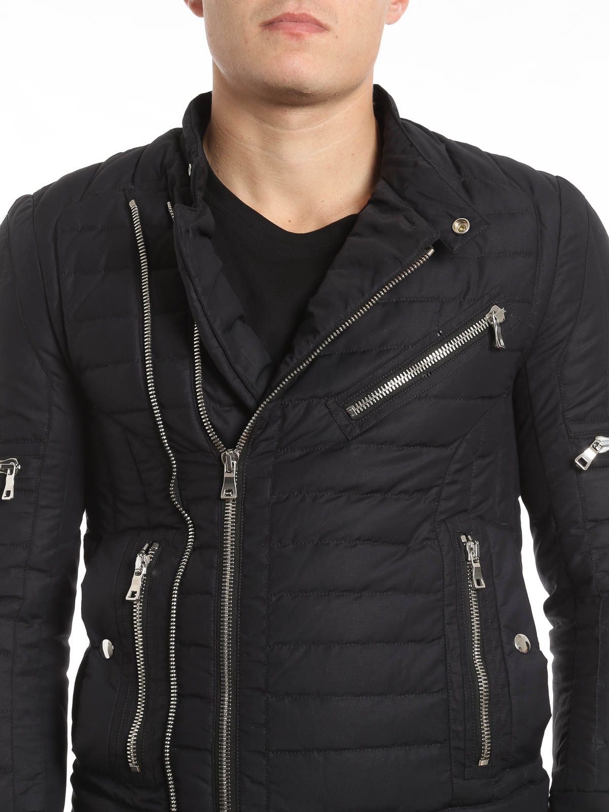 jackets Balmain - Double zip down - W5HT843B923BLACK176