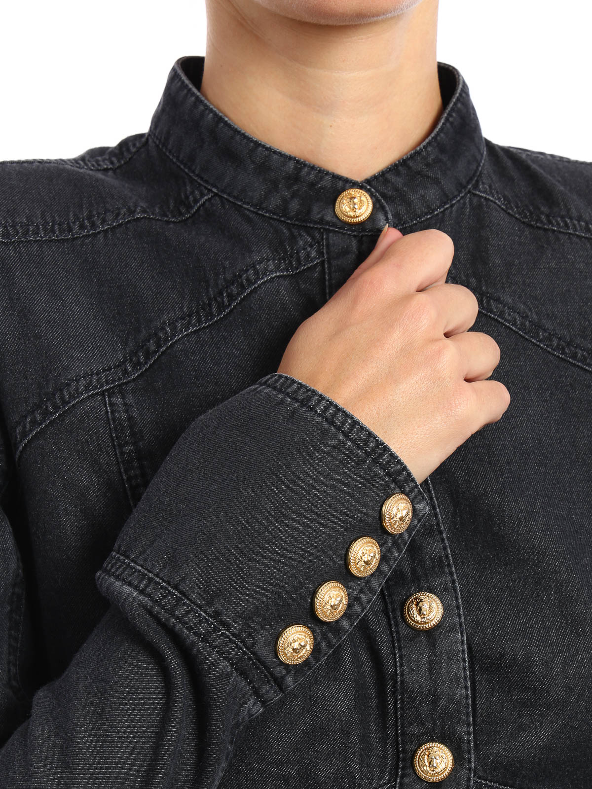 Denim jacket Balmain - fit cotton denim jacket - 1200325NC4715