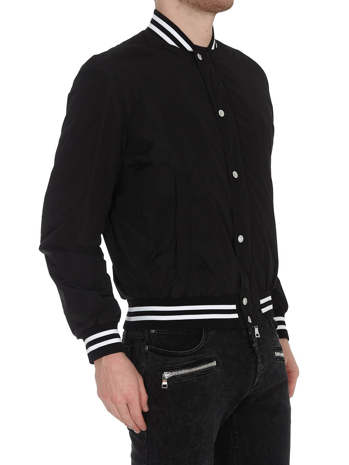 Balmain Technical fabric bomber jacket - Black | VH1TF002X1370PA