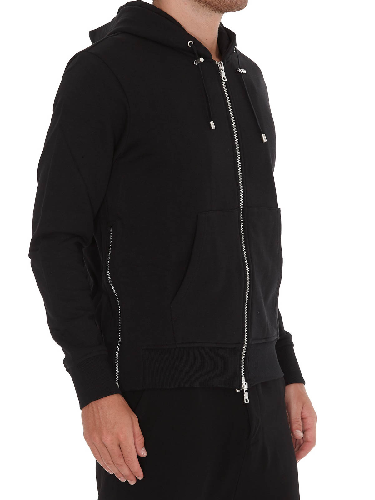 ✨極美品 BALMAIN バルマン ZIPPED ELASTIC HOODIE ✨極美品 BALMAIN バルマン ZIPPED ELASTIC HOODIE - メルカリ