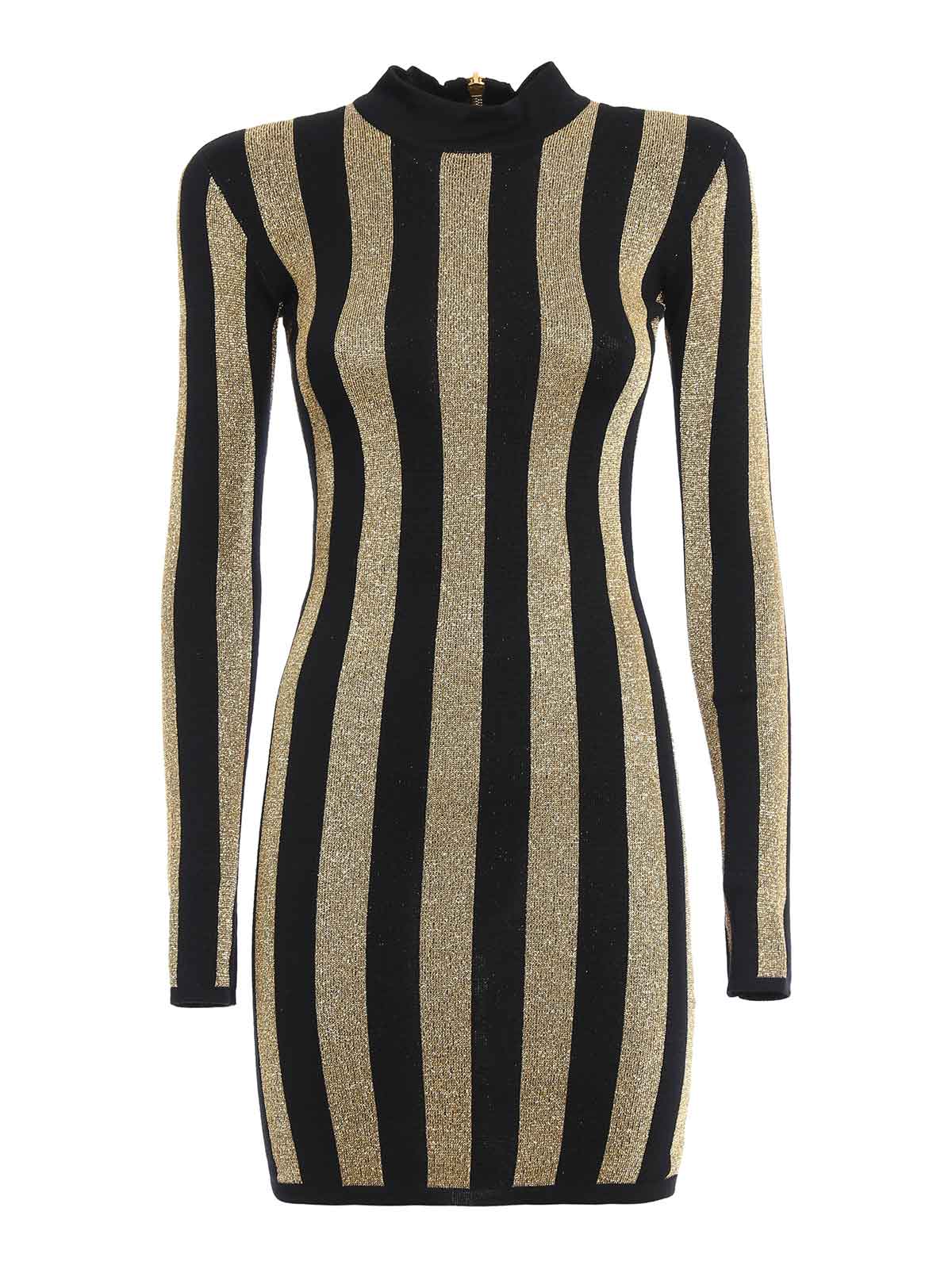 Balmain Black Striped Minidress