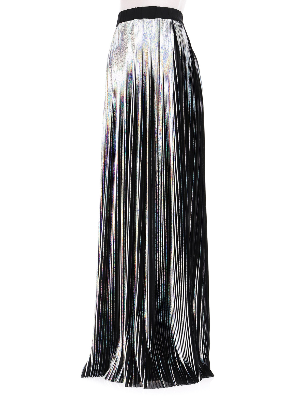 Long skirts Balmain - Pleated lamé long skirt - PF04546J038C4528